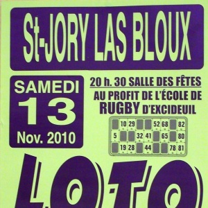 Affiche Loto Saint Jory Las Bloux
