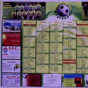 Calendrier Stade Olympique Négrondais 2011